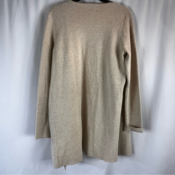 J.CREW Sweater  Women Sz: M 
Tan Open Cardigan Juliette Cotton Sweater Cardigan - Picture 9 of 10